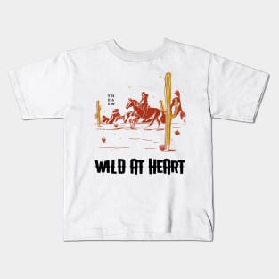 Wild At Heart Western Cowgirl Kids T-Shirt